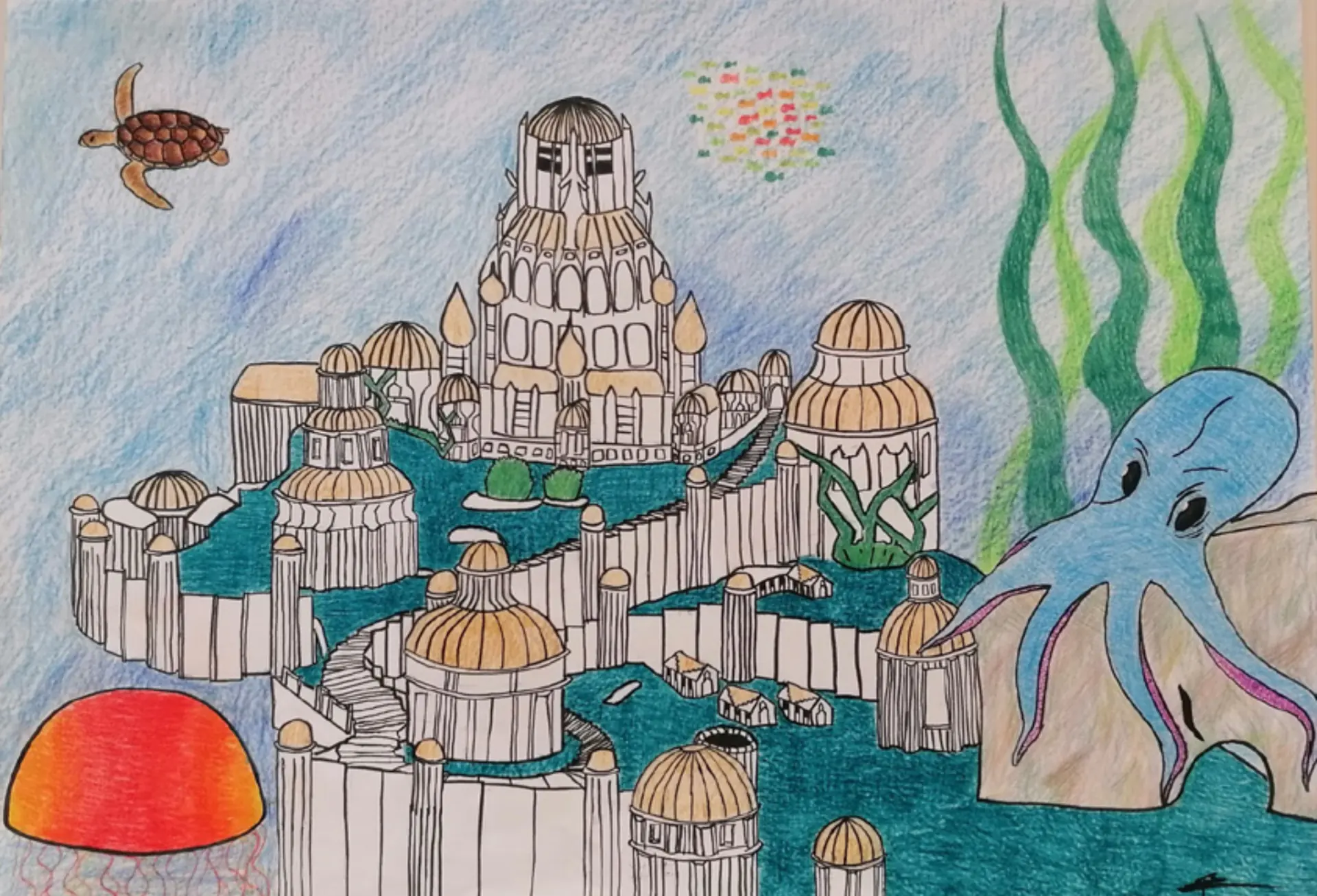 Illustration sur la couverture du cahier d'accueil 2026-2027